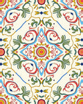 Colorful Floral Medallion Patterned Rug