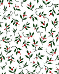 Folliage and Berry Sprigs Pattern Rug