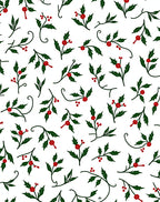 Folliage and Berry Sprigs Pattern Rug