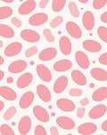 Pink Bean Shape Pattern Rug