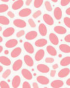 Pink Bean Shape Pattern Rug