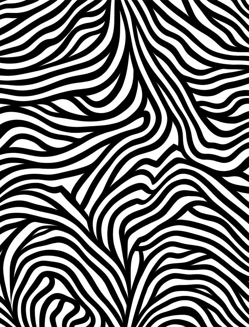 Bold Abstract Wave Pattern Rug