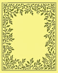 Green Leaf Vine Border Design Rug