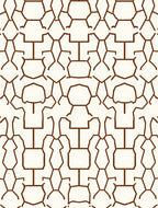 Abstract Geometric Branching Pattern Rug