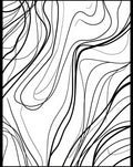 Bold Black White Abstract Lines Rug