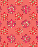 Bold Floral Motif Print Design Rug