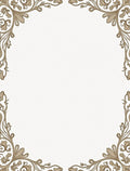 Antique Floral Border Damask Pattern Rug