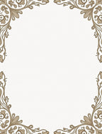 Antique Floral Border Damask Pattern Rug