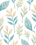 Botanical Branch Pattern With Soft Hues Rug