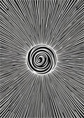 Radial Swirl And Stripes Design Rug