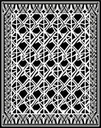 Bold Geometric Interlocking Pattern Rug