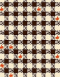 Checkerboard Design With Floral Accents Rug