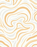 Abstract Swirl Warm Tones Design Rug