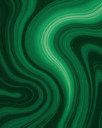 Emerald Green Swirl Pattern Design Rug