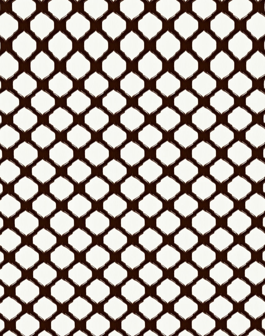 Dark Abstract Geometric Interlocking Pattern Rug