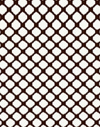 Dark Abstract Geometric Interlocking Pattern Rug