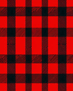 Red Black Buffalo Check Plaid Rug