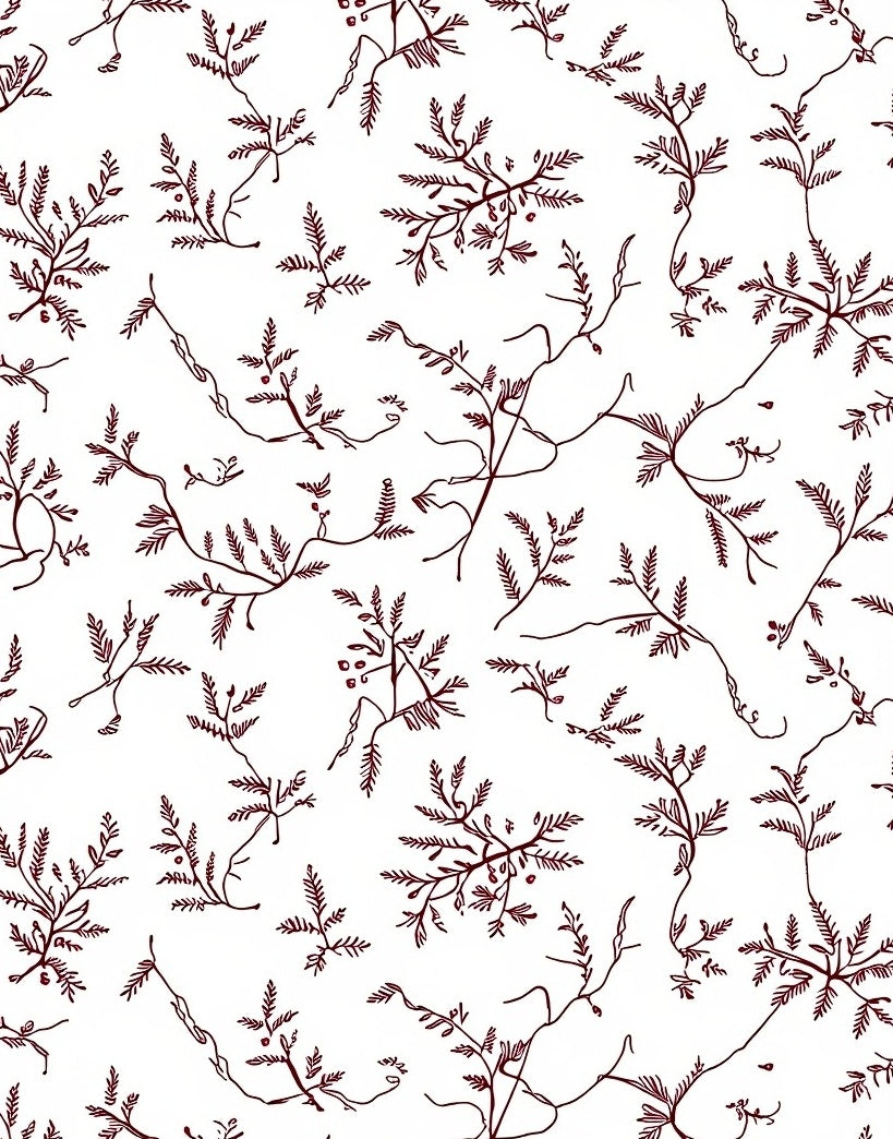 Viney Botanical Sketch Pattern Rug