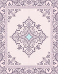 Elegant Vintage Floral Scrollwork Rug