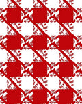 Classic Houndstooth Floral Pattern Rug