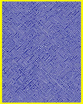 Blue White Abstract Linear Pattern Rug