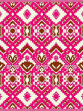 Vibrant Pink Tribal Diamond Rug