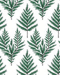 Green Fern Pattern Design Rug