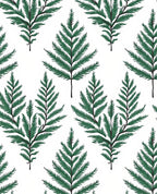 Green Fern Pattern Design Rug