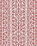 Intricate Red Floral Vine Pattern Rug