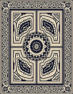 Intricate Geometric Patterned Rug