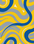 Abstract Swirls And Lines Rug