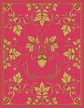 Ornate Floral Vines Pink Yellow Rug