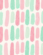 Pastel Brush Stroke Pattern Rug