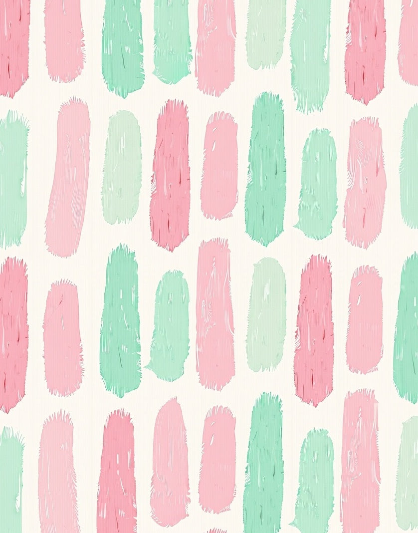 Pastel Brush Stroke Pattern Rug