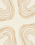 Golden Swirl Abstract Pattern Rug