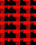 Bold Red Black Buffalo Check Design Rug