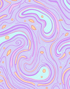 Pastel Swirl Abstract Pattern Rug
