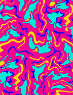 Groovy Abstract Blob Pattern Rug