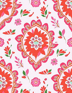 Vibrant Floral Mandala Pattern Rug