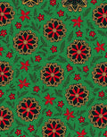 Bold Floral Medallion Pattern Rug