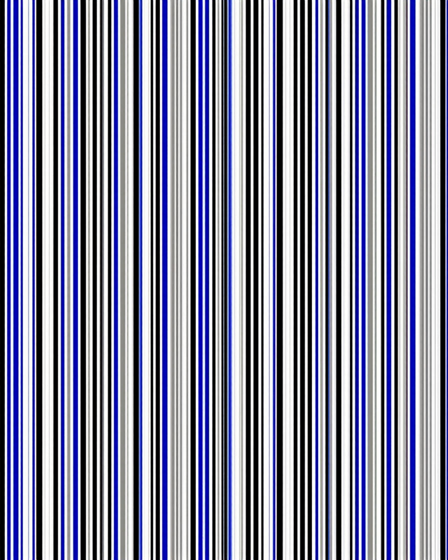 Vertical Blue Black White Stripes Pattern Rug
