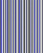 Vertical Blue Black White Stripes Pattern Rug