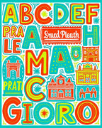 Bold Alphabet Architectural Pattern Rug