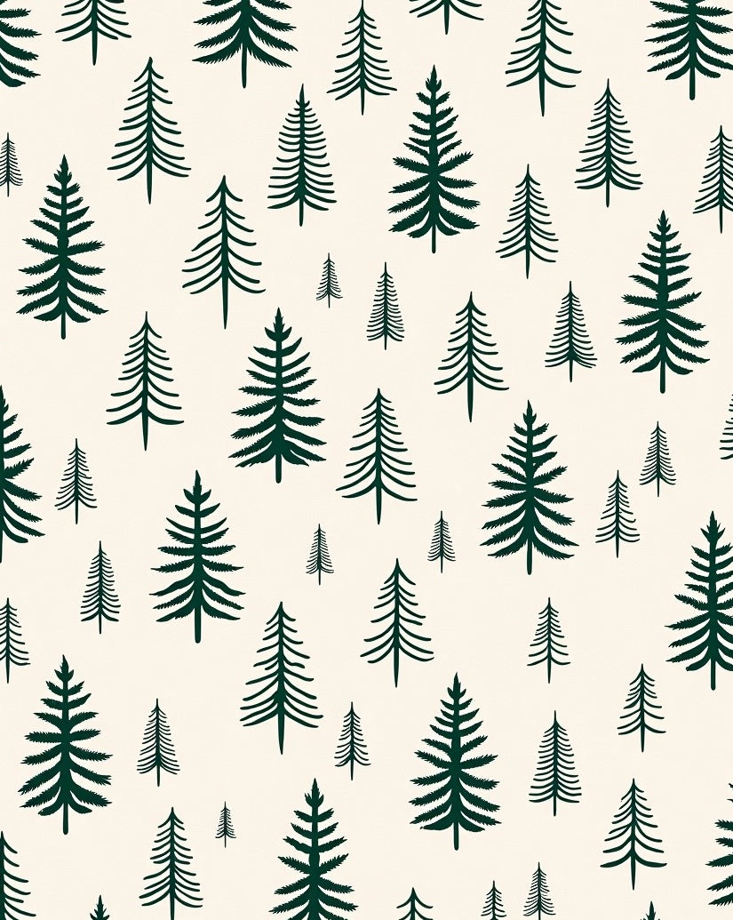 Deep Forest Pine Tree Repeat Rug