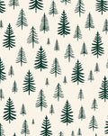 Deep Forest Pine Tree Repeat Rug