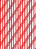 Bold Red Diagonal Stripe Rug