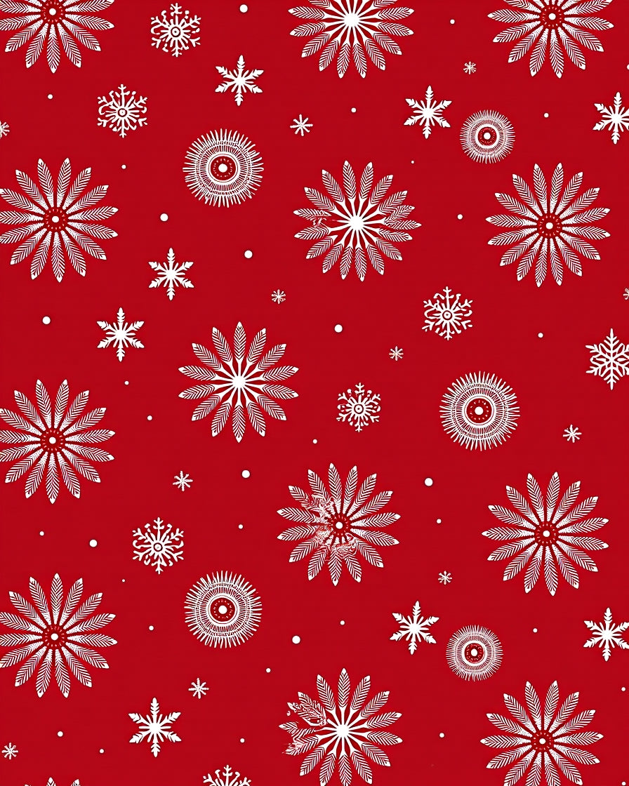 Winter Snowflake Pattern Rug