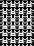 Bold Black White Abstract Pattern Rug