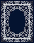 Elegant Floral White Border Design Rug
