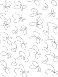 Minimalist Line Art Botanical Pattern Rug